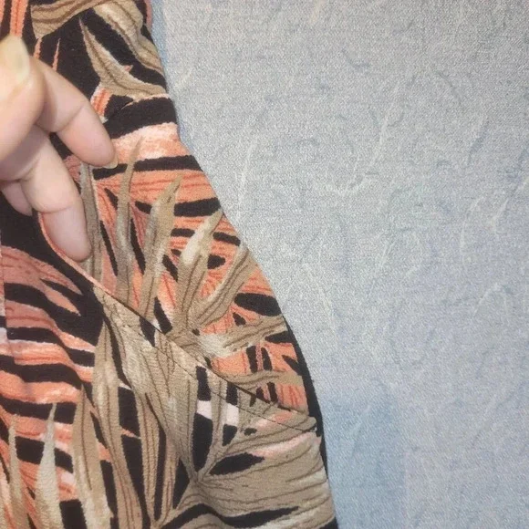 Eclipse Jungle Fauna Black & Orange Jumpsuit Size Small - Picture 5 of 10